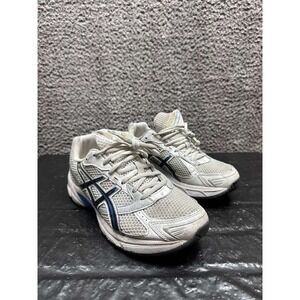 Asics Gel-1130 Lace Up Running Shoes White Tuna Blue 1201A256 Mens Size 7 US